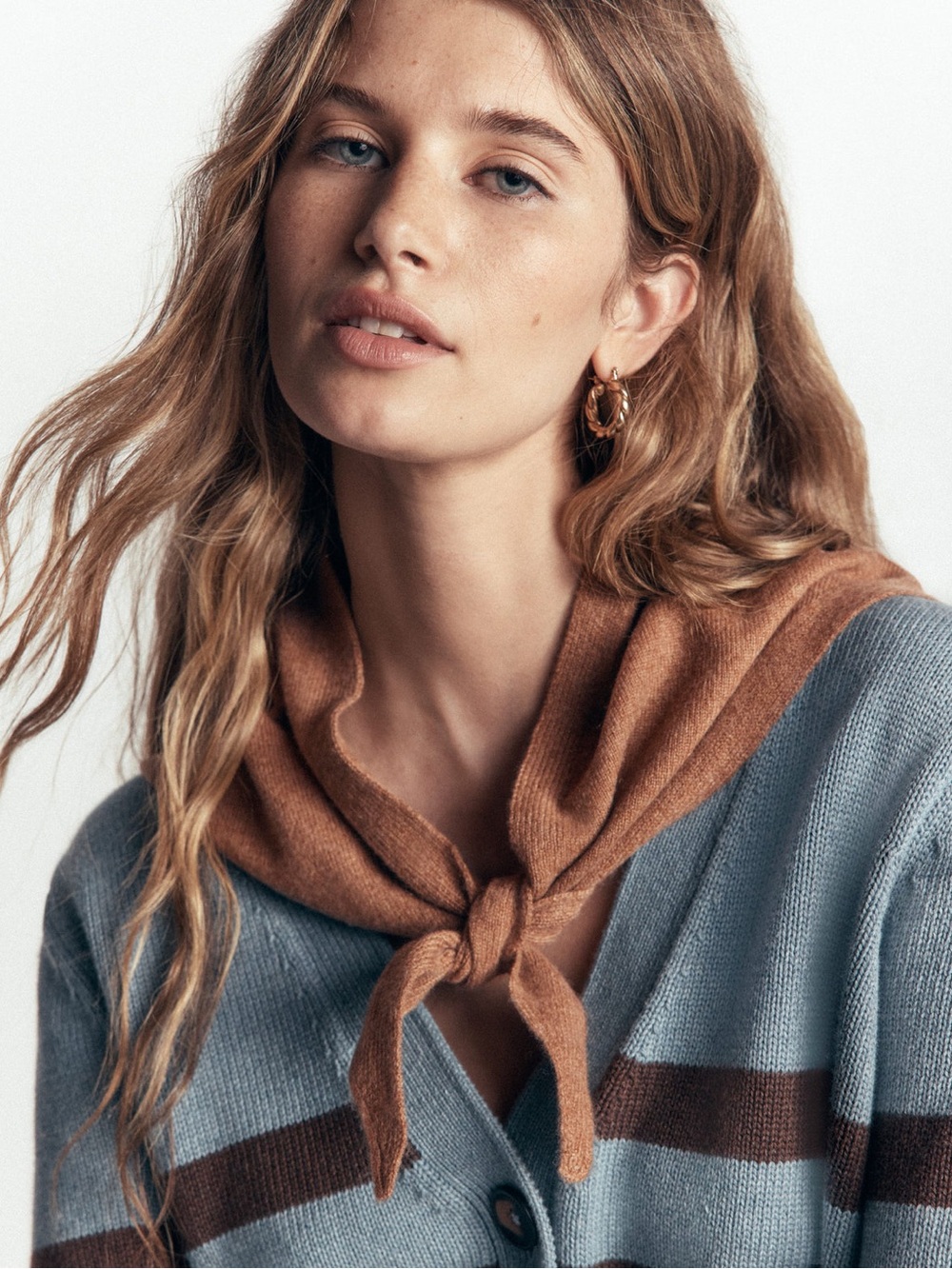 Women’s Cashmere Neckerchief  in Gingerbread